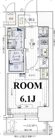 エステムコート難波ウエストサイドⅢドームシティの物件間取画像